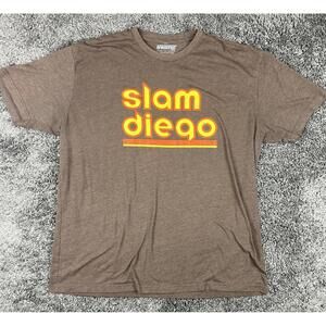 BreakingT Slam Diego T-Shirt Brown MLB San Diego Padres Style Men’s Size Large